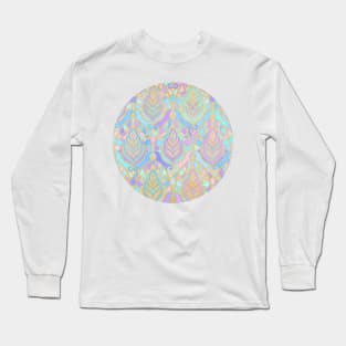 Jade & Blue Enamel Art Deco Pattern Long Sleeve T-Shirt